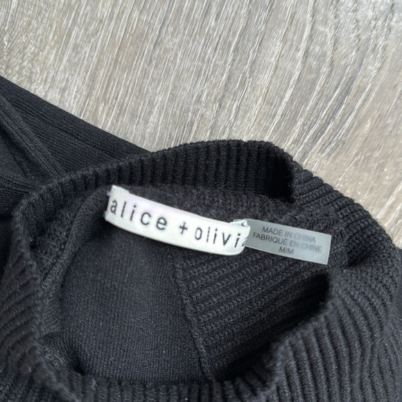 ALICE + OLIVIA Kiki Cut Out Sleeveless Dress in Black - Picture 12 of 13